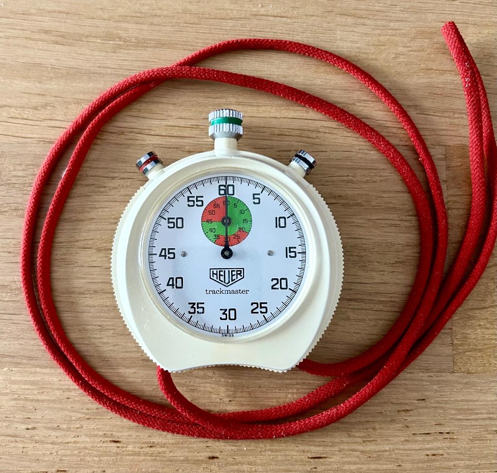 Heuer trackmaster vintage, Enlèvement ou Envoi, Utilisé