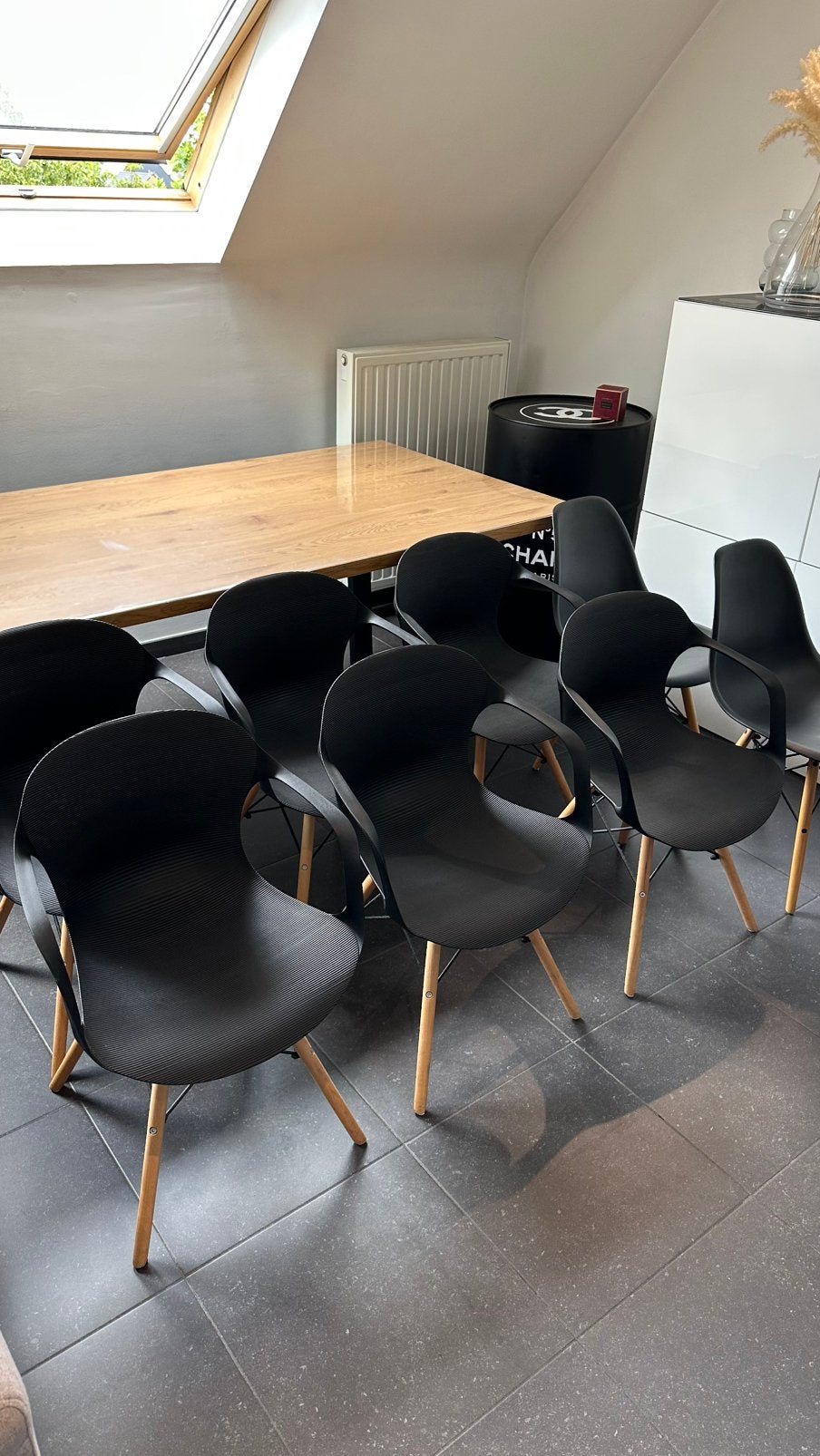 Lot de 8 chaises de salle à manger, Enlèvement, Comme neuf