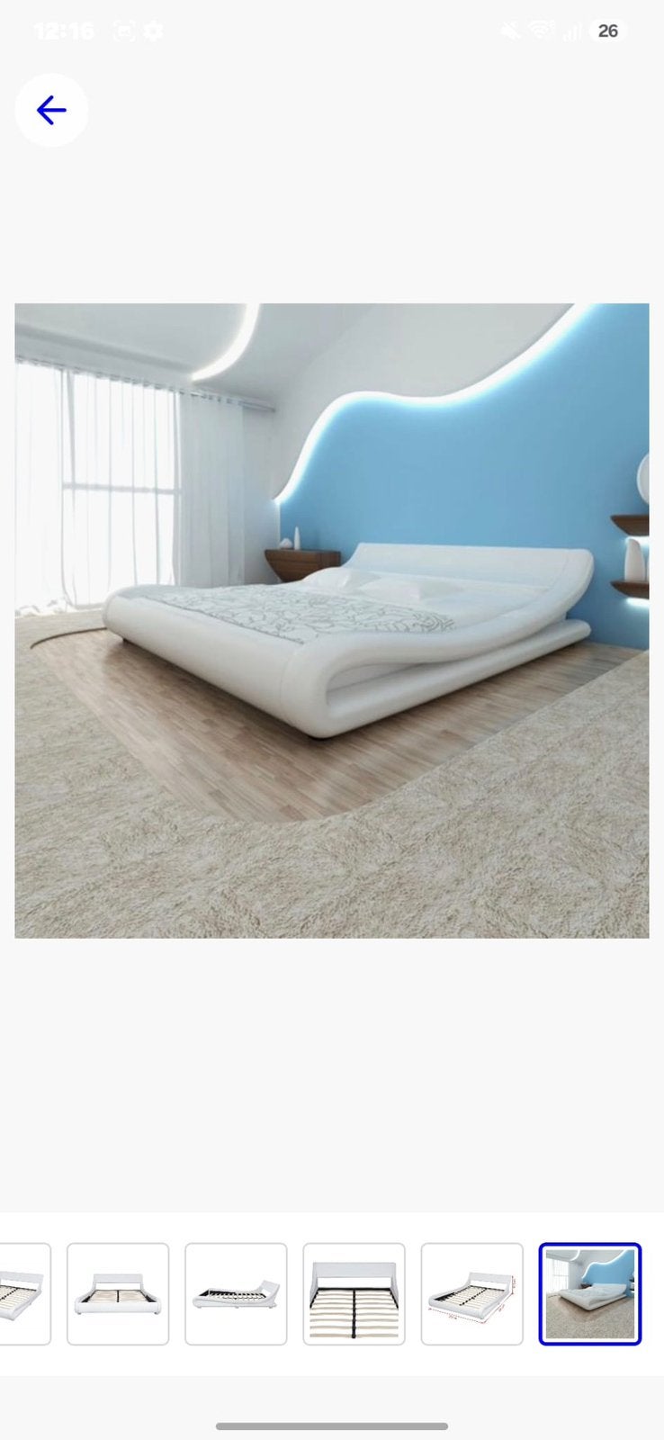 Te koop nieuw bed en wand meubel, Enlèvement, Comme neuf