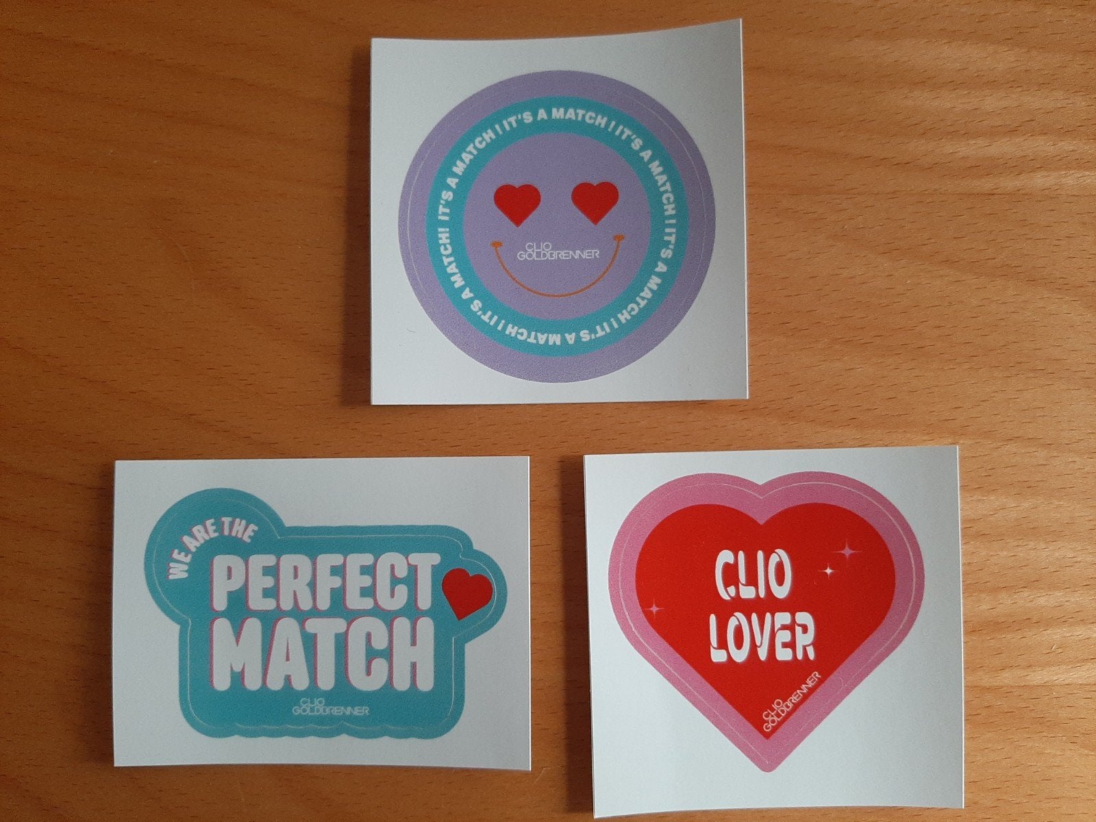 Stickers Clio Goldbrenner, Ophalen