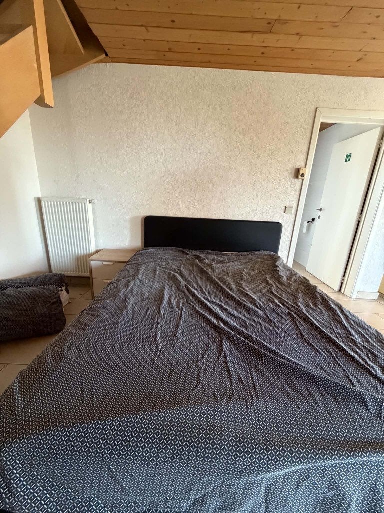 Tweepersoonsbed / boxspring 160 x 205 cm, Ophalen, Gebruikt, Zwart, Tweepersoons