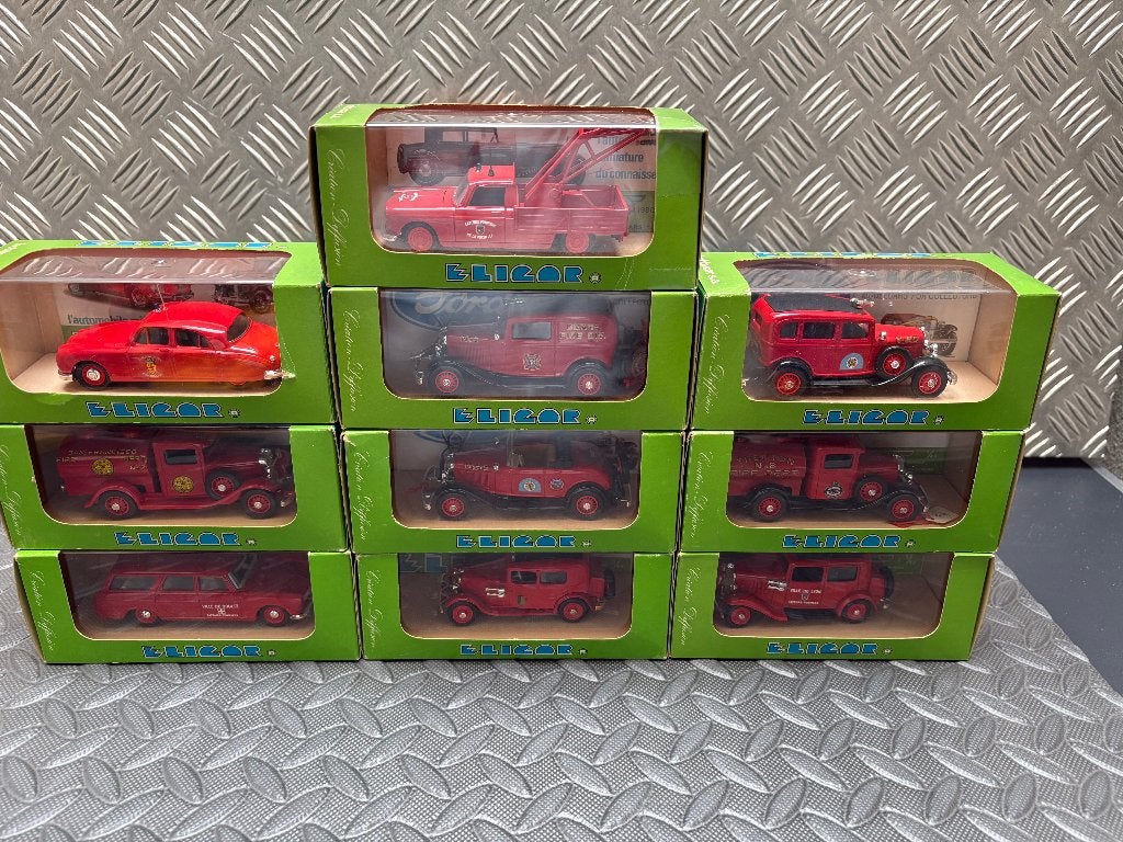 ELIGOR Véhicules de Pompiers LOT  1/43, Envoi, Neuf, Voiture, Autres marques