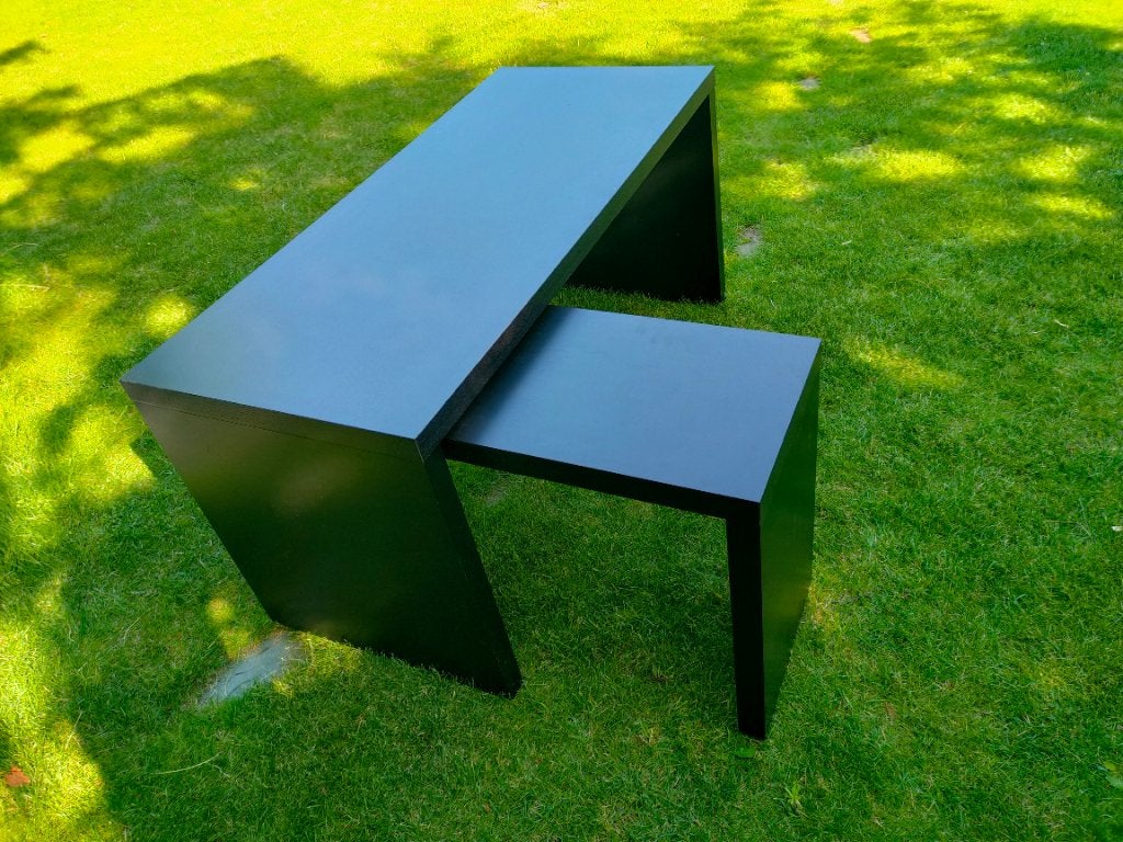 Bureau ikea Malm donker bruin hout, Huis en Inrichting, Ophalen, Gebruikt, Bruin, IKEA