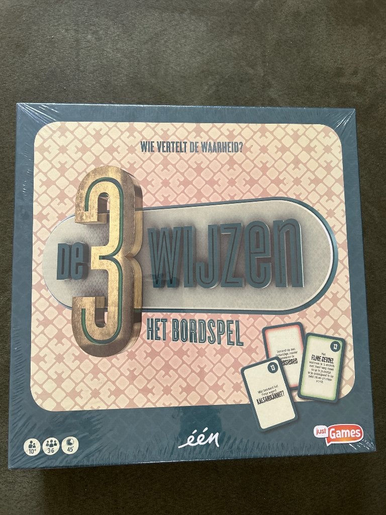 Bordspellen de 3 wijzen, Hobby en Vrije tijd, Drie of vier spelers, Ophalen of Verzenden, Nieuw, Just games