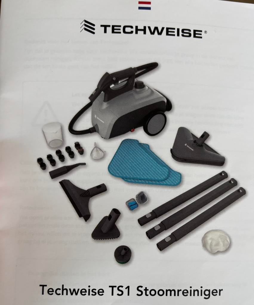 Nettoyeur à vapeur Techweise TS1, Electroménager, Vapeurs, Enlèvement, Comme neuf, Nettoyeur à vapeur