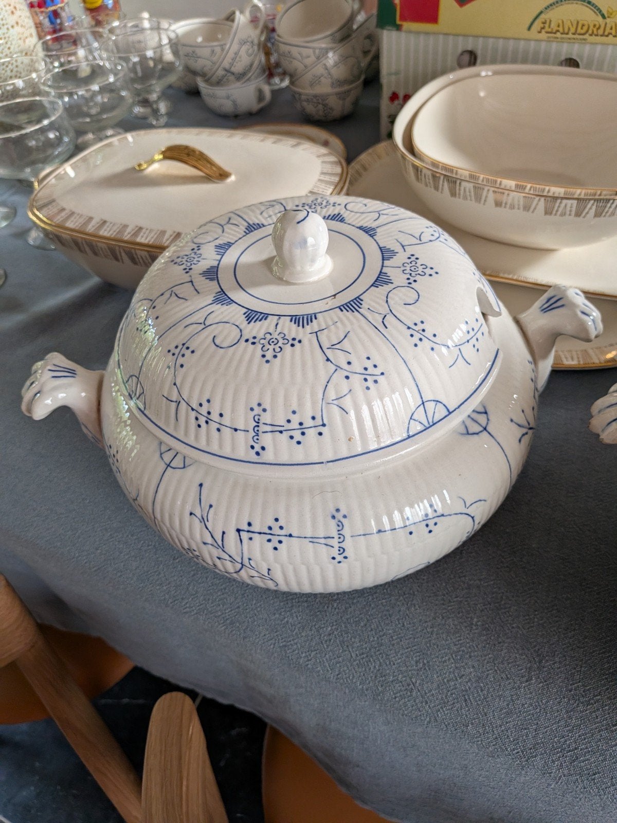 soepterrine merk Boch, Huis en Inrichting, Keuken | Servies, Ophalen, Keramiek, Zo goed als nieuw, Landelijk/Boerenbont