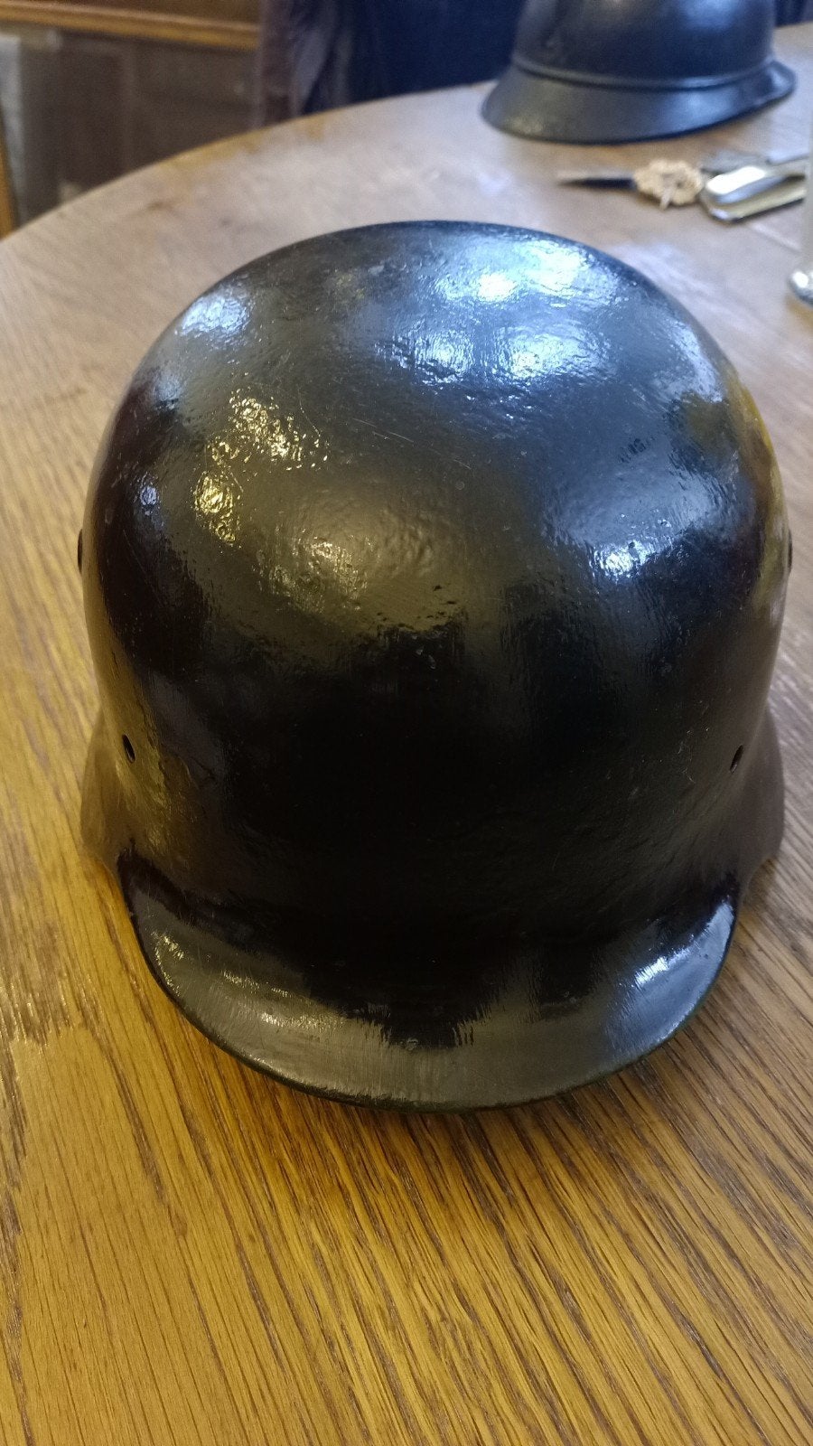 Casque militaire ancien en acier allemand –, Collections, Enlèvement