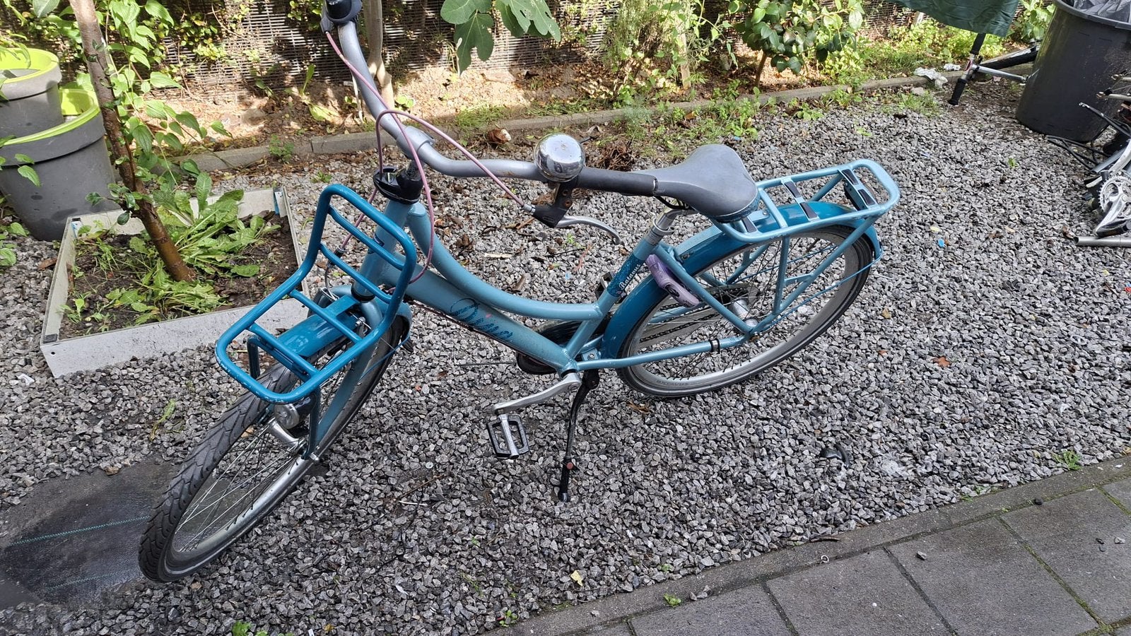 Damesfiets / Stadsfiets – Blauw – Met Voor- en Achterdrager, Ophalen of Verzenden, Zo goed als nieuw