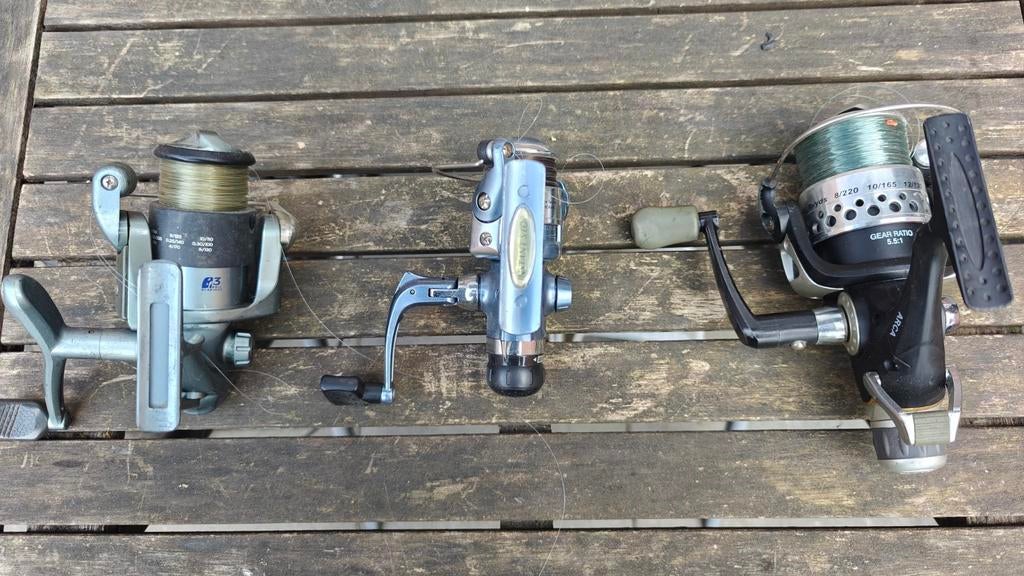 3 vismolens, Ophalen, Gebruikt, Molen