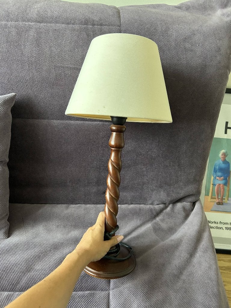 Lampe de chevet, Maison & Meubles, Lampes | Lampes de table, Beige, Enlèvement, Bois, Classique