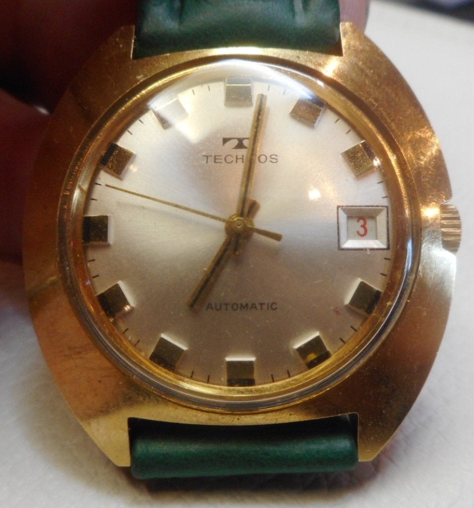 01) Technos automatique vintage, Verzenden, Gebruikt
