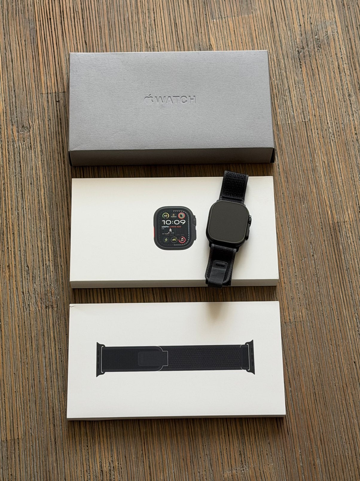 Apple Watch Ultra 2 Black, batterijcapaciteit 99% als nieuw!, Bijoux, Sacs & Beauté, Montres connectées, Enlèvement ou Envoi, Comme neuf