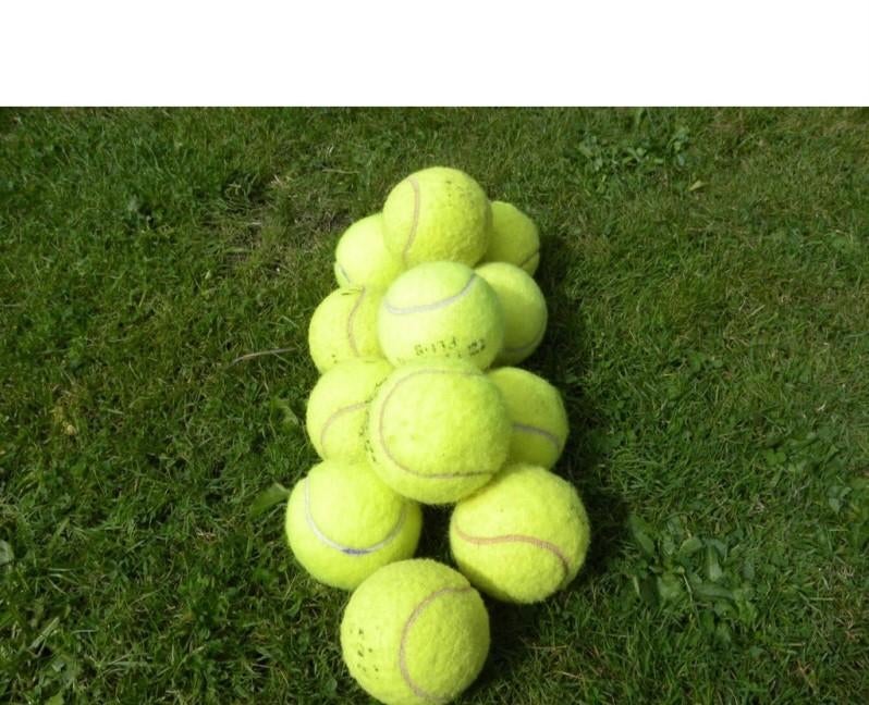 Heel veel tennisballen Gratis te verkrijgen, Ophalen