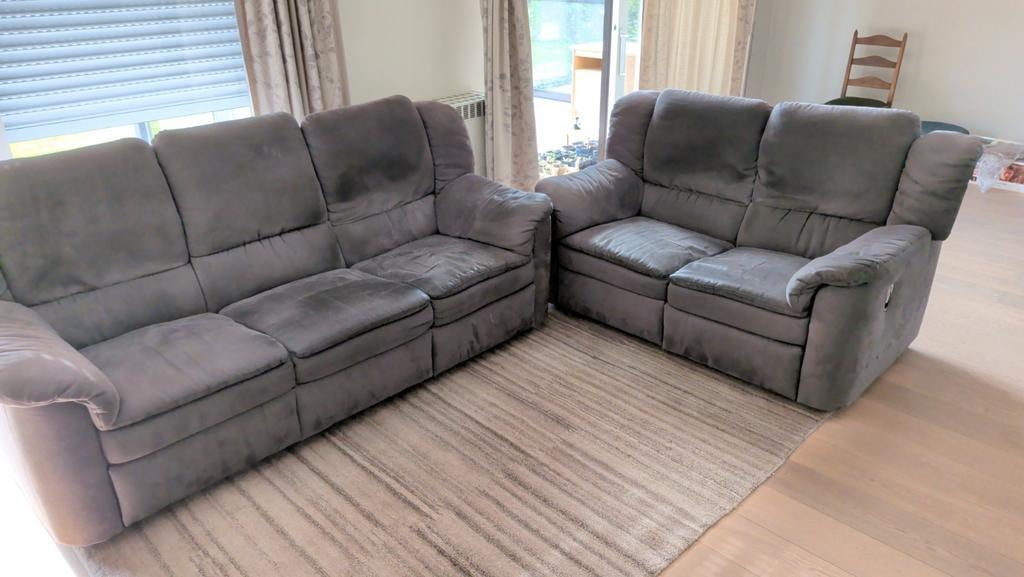Daimleren salon 2 + 3 zit met relaxfunctie, Huis en Inrichting, Zetels | Zetels, Gebruikt, Rechte bank, Vierpersoons of meer, 200 tot 250 cm