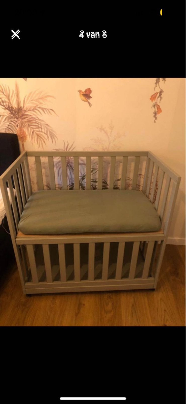 baby bed/ cosleeper, Ophalen, Gebruikt, Rechthoekig, In hoogte verstelbaar