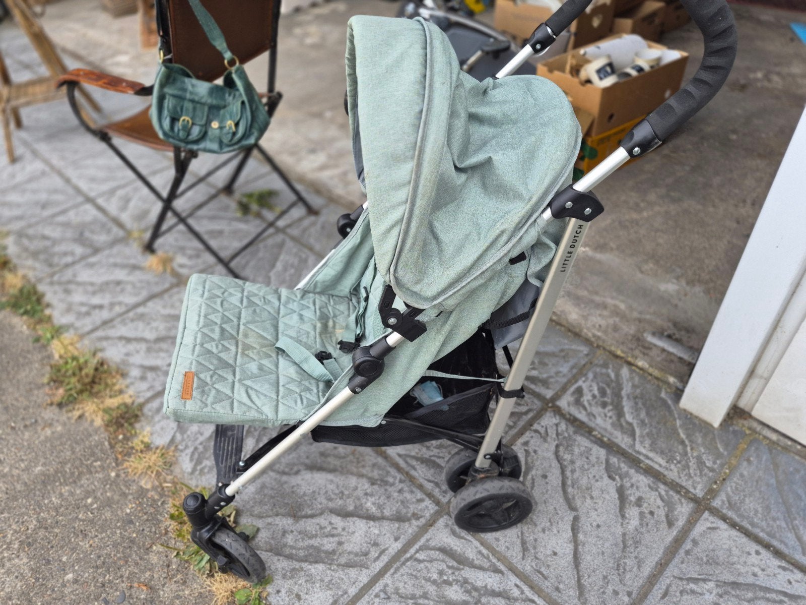 Kinderwagen mintgroen Little Dutch, Enlèvement