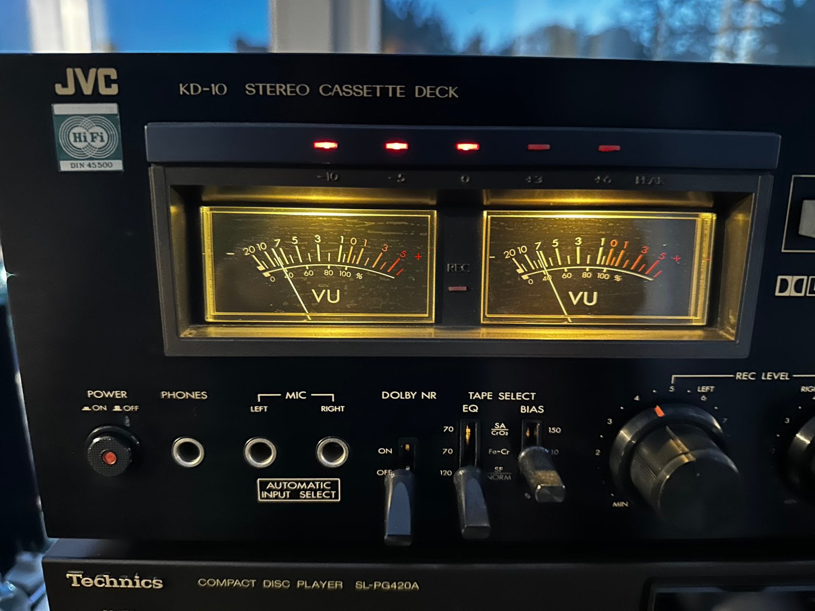 JVC cassettedeck, Audio, Tv en Foto, Cassettedecks, Ophalen, Enkel, Tape counter
