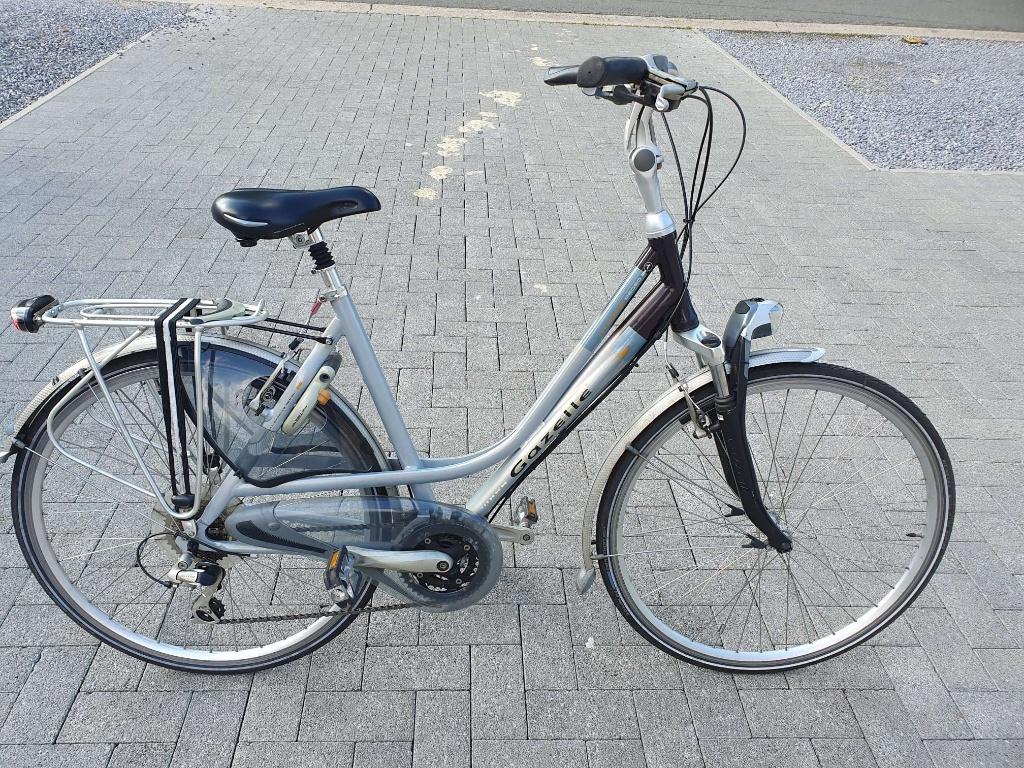 Damesfiets Gazelle, Fietsen en Brommers, 53 tot 56 cm, Velgrem, Versnellingen, Ophalen of Verzenden