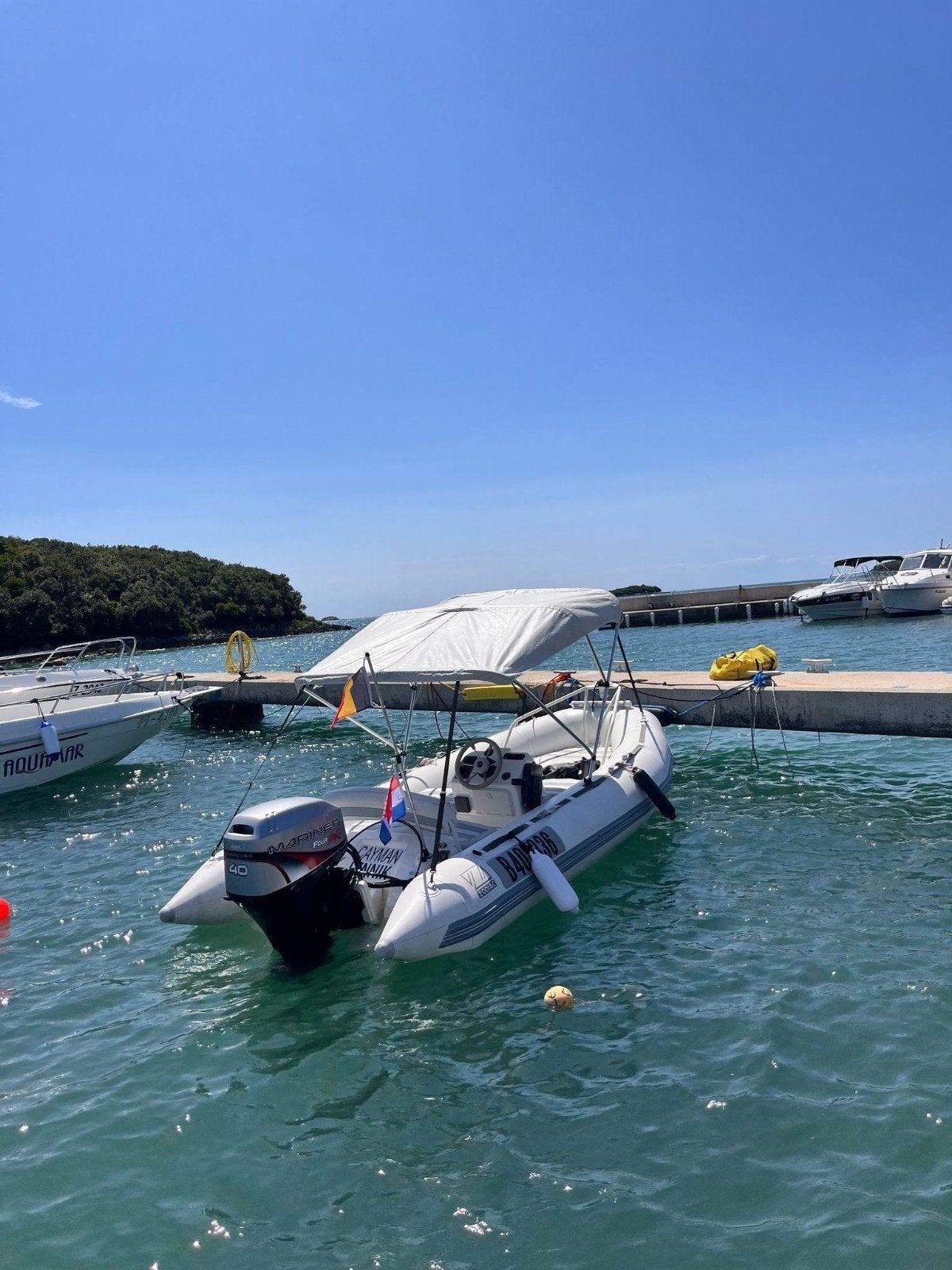 Zodiac Yachtline 420 (perfecte staat), Watersport en Boten, Speedboten, Zodiac, Ophalen of Verzenden