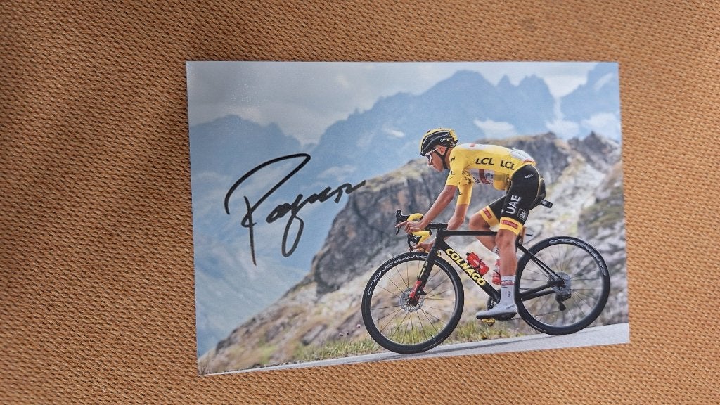 Tadej Pogacar - Tour France # Foto met handtekening (print), Envoi, Neuf, Autres types