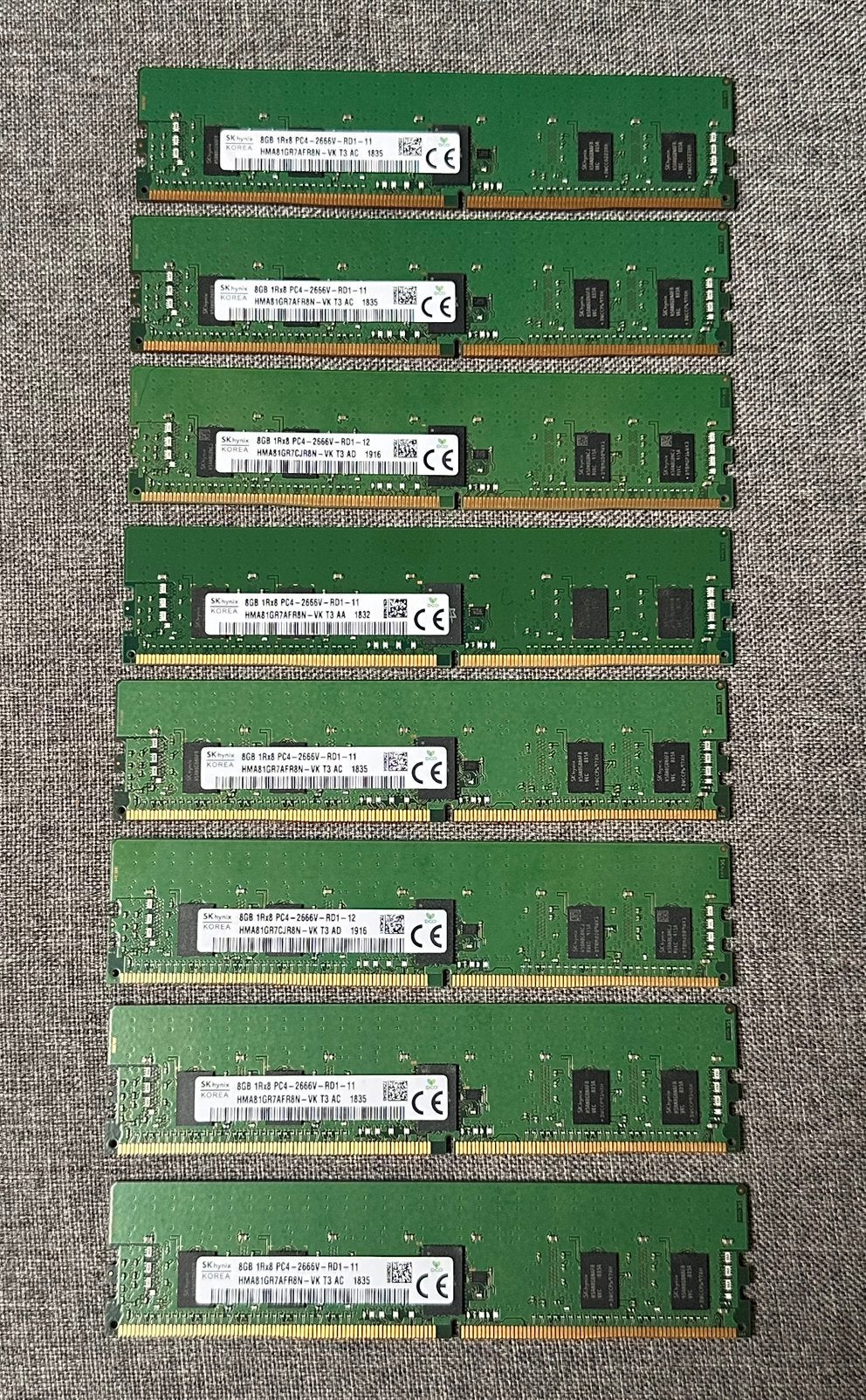 8 stuks pc 4 server ram 8GB te koop, Ophalen, Zo goed als nieuw