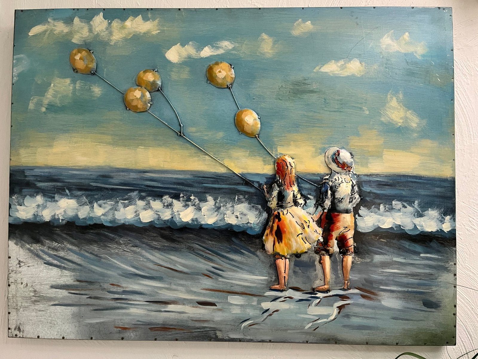 Vliegeren op het strand, Ophalen
