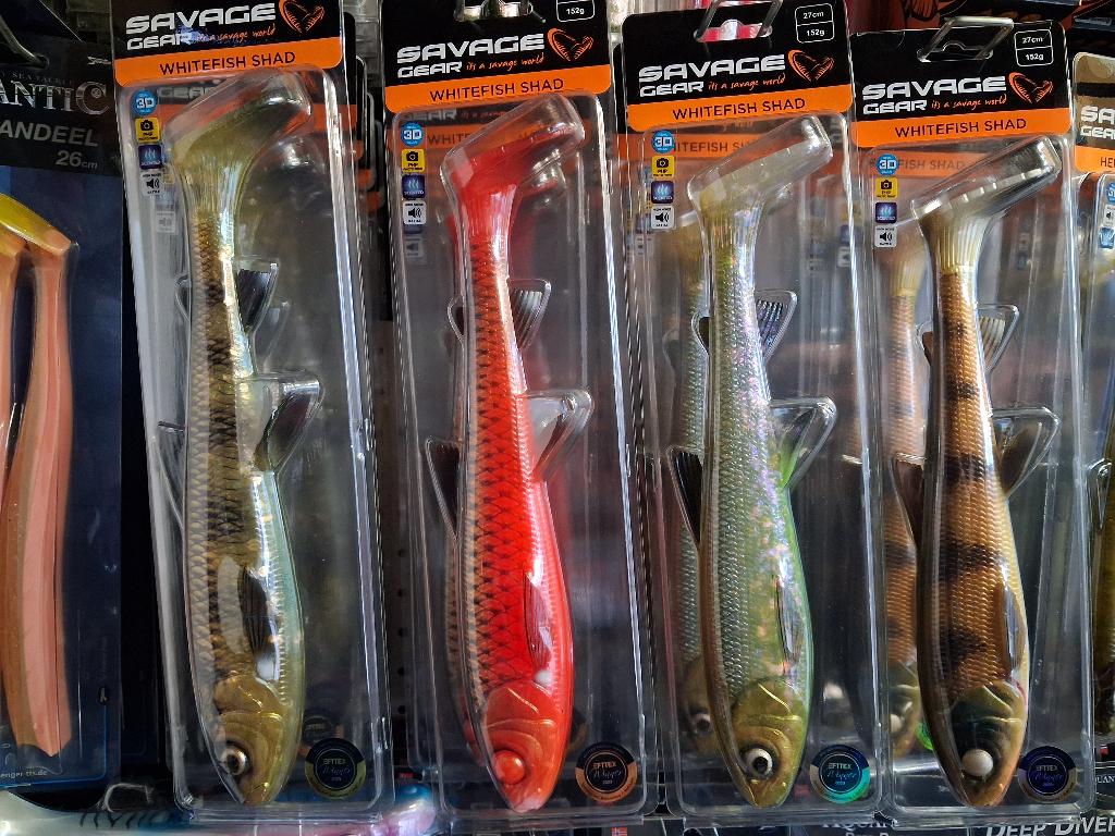 Partij GROTE Savage Gear Shads (Herring V2 en Whitefish), Watersport en Boten, Hengelsport | Roofvissen, Ophalen of Verzenden