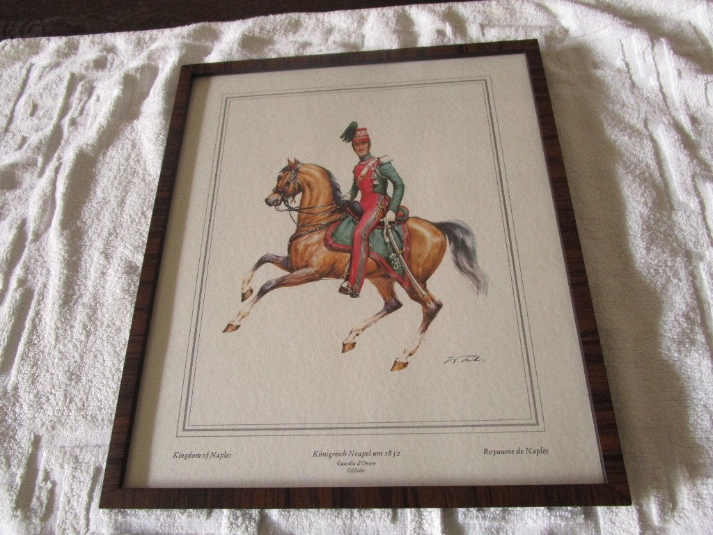 kader, Huis en Inrichting, Achter glas, Hout, Meerkleurig, Klassiek