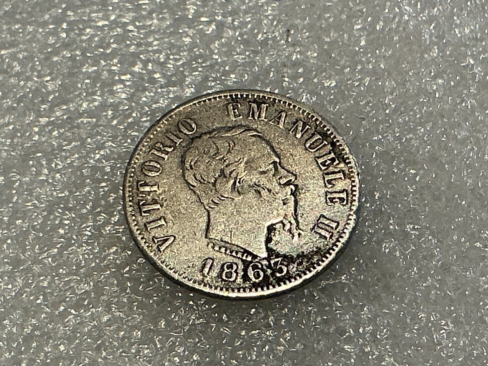 Italie 50 centesimi 1863 zilver, Ophalen of Verzenden