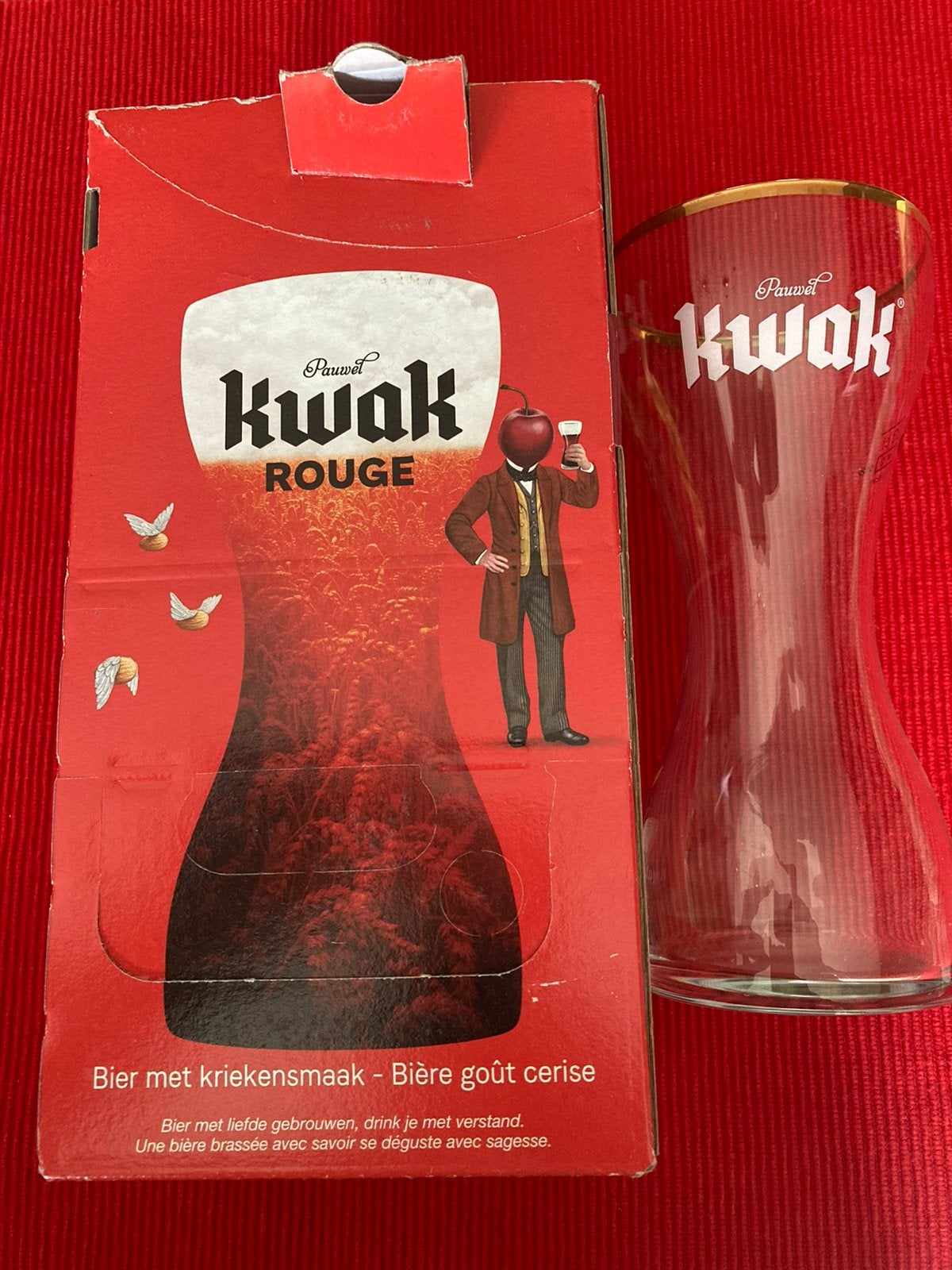 Kwak rouge, Ophalen, Zo goed als nieuw, Glas of Glazen