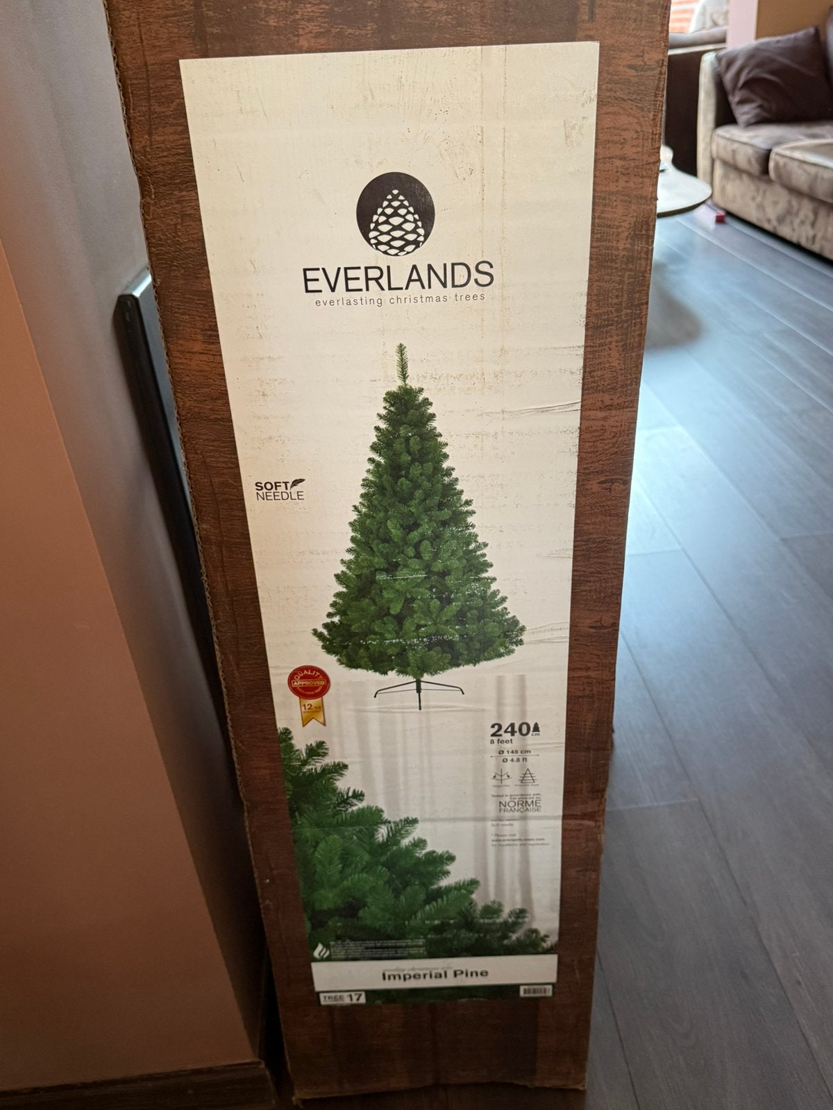 Kerstboom van 240 cm, Diversen, Kerst, Ophalen, Gebruikt
