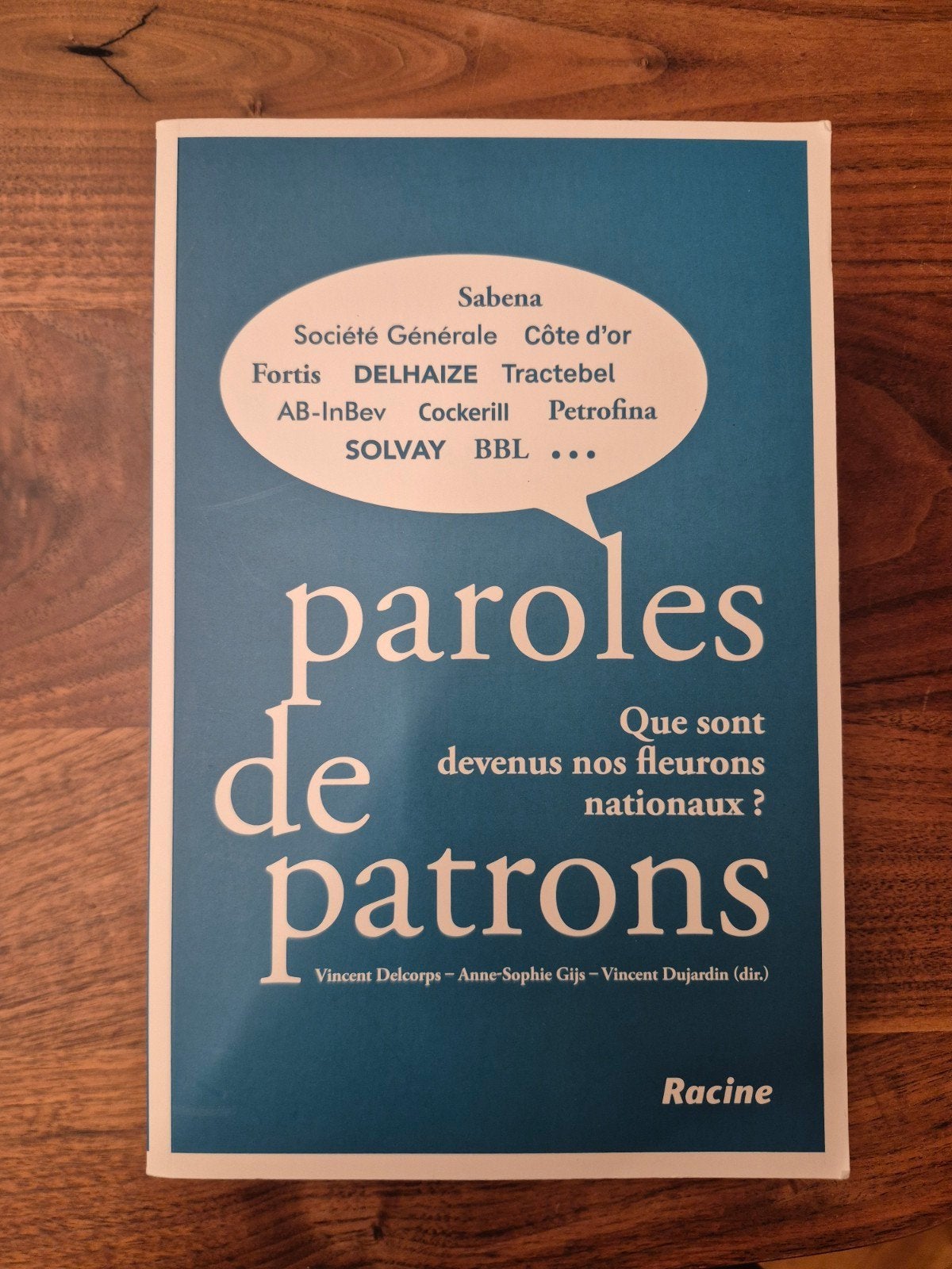 Paroles de patrons. que sont devenus nos fleuron nationaux, Livres, Enlèvement ou Envoi, Utilisé, Vincent Dujardin