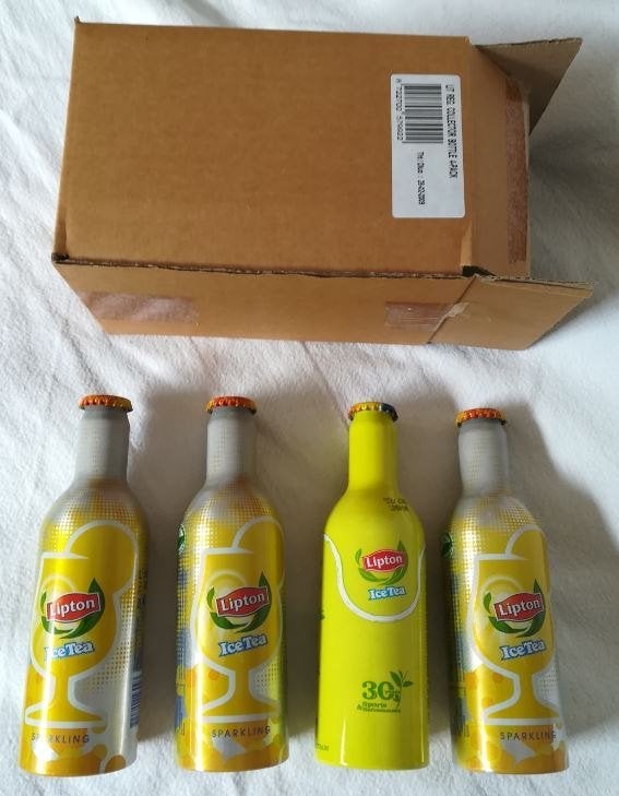 Alu flesjes / petites bouteilles Lipton 30 years, Collections, Verres & Petits Verres, Enlèvement, Neuf, Autres types