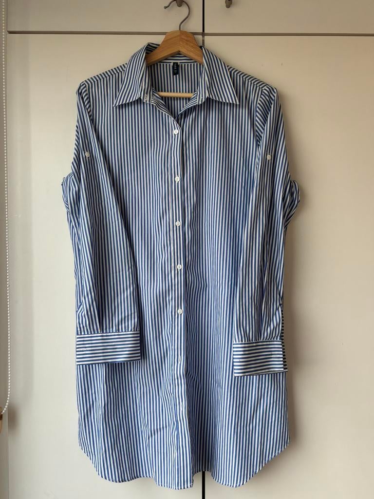 Zomerhemd/kleedje Marie Jo (gestreept), Ophalen of Verzenden, Zo goed als nieuw, Maat 38/40 (M), Blauw