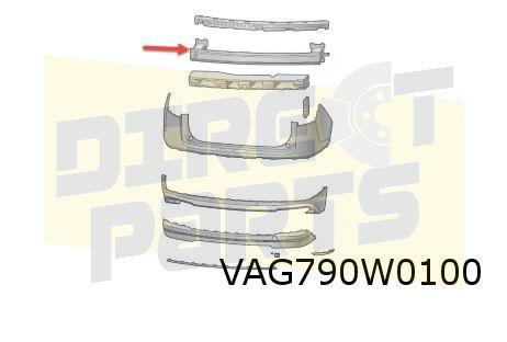 Skoda Enyaq IV (1/21-) Achterbumperversterking (traverse) Or, Neuf, Arrière, -, Skoda