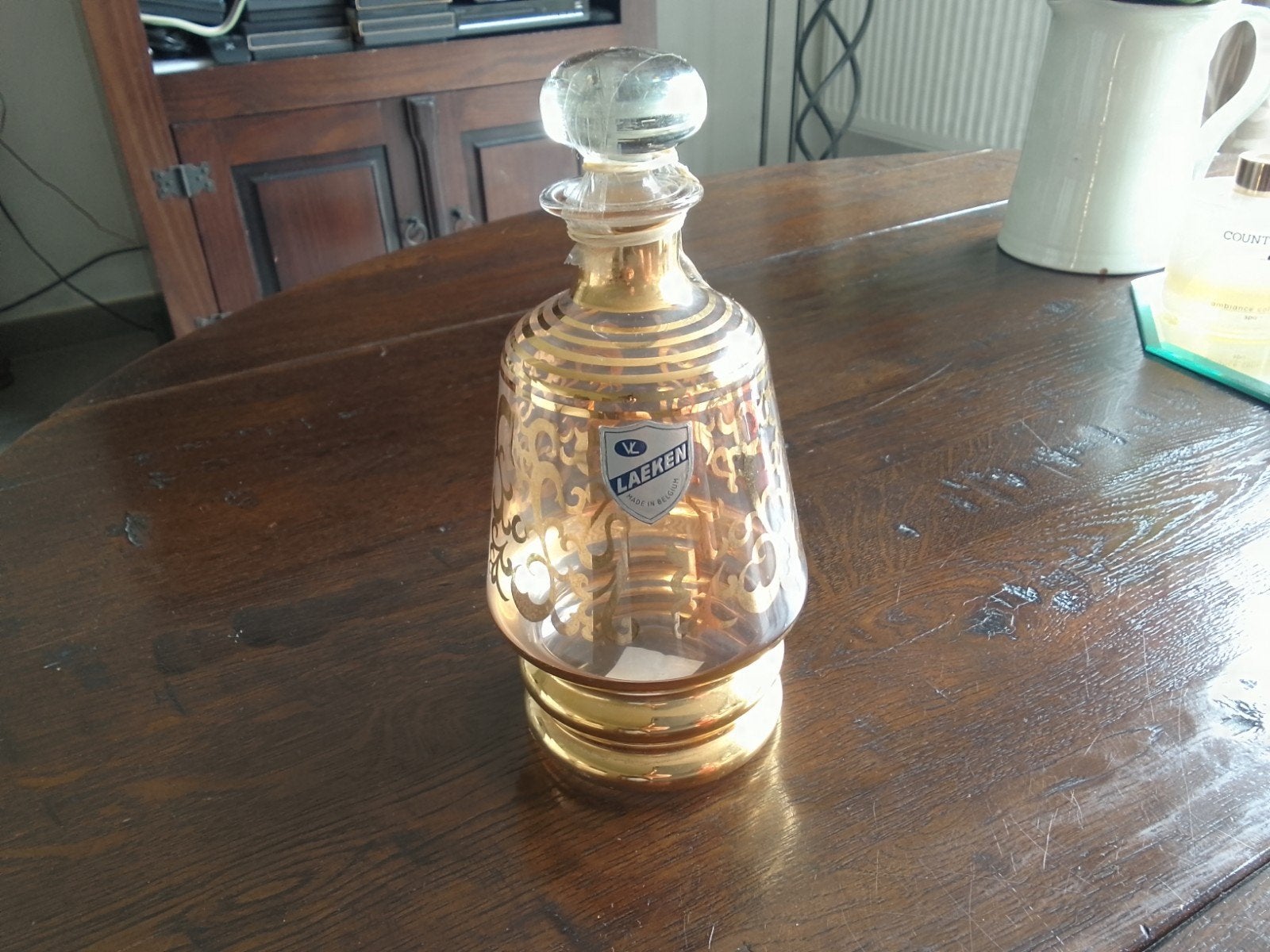 Karaf laeken, Antiquités & Art, Antiquités | Verre & Cristal, Enlèvement ou Envoi