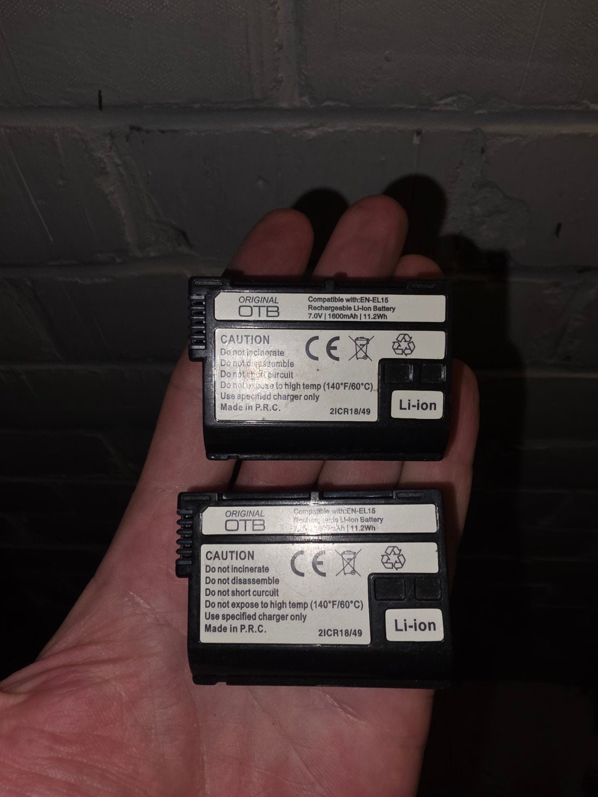 Nikon EN-EL15-batterijen (compatibel) x2, Nikon, Nikon
