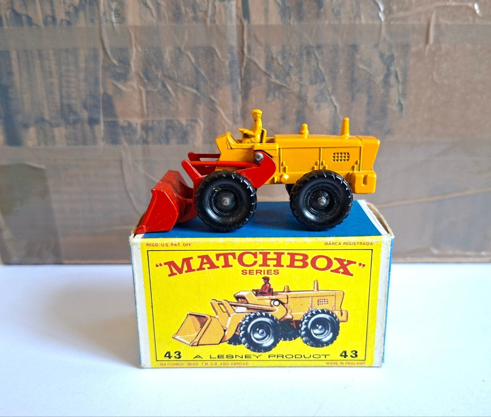 Matchbox 43 tractor shovel, Ophalen of Verzenden, Matchbox