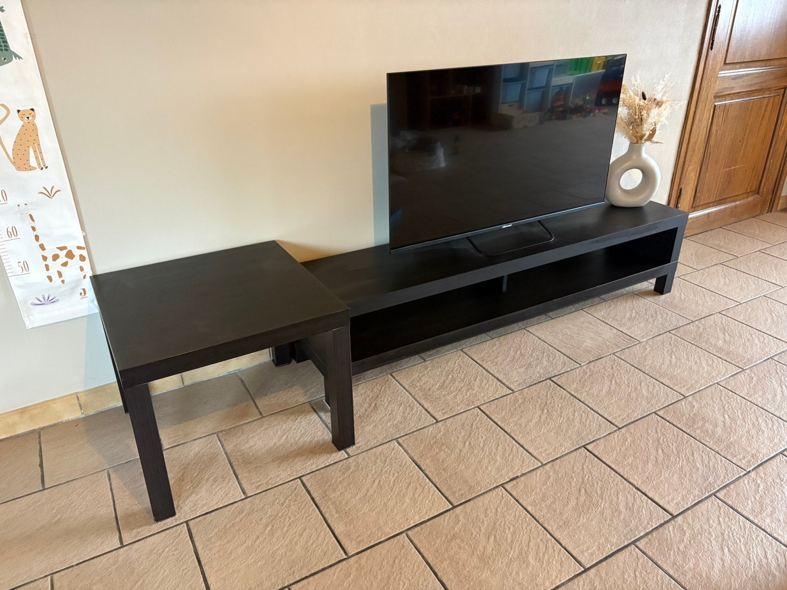 Ikea TV meubel + bijzettafel, Huis en Inrichting, Ophalen, Zo goed als nieuw