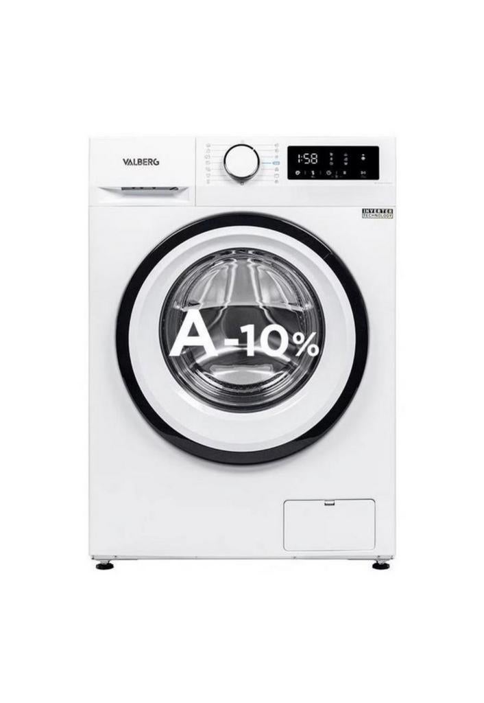 NOUVEAU - Lave-linge hublot VALBERG, Electroménager, Chargeur frontal, Enlèvement, 10 kg ou plus, Classe énergétique A ou plus économe
