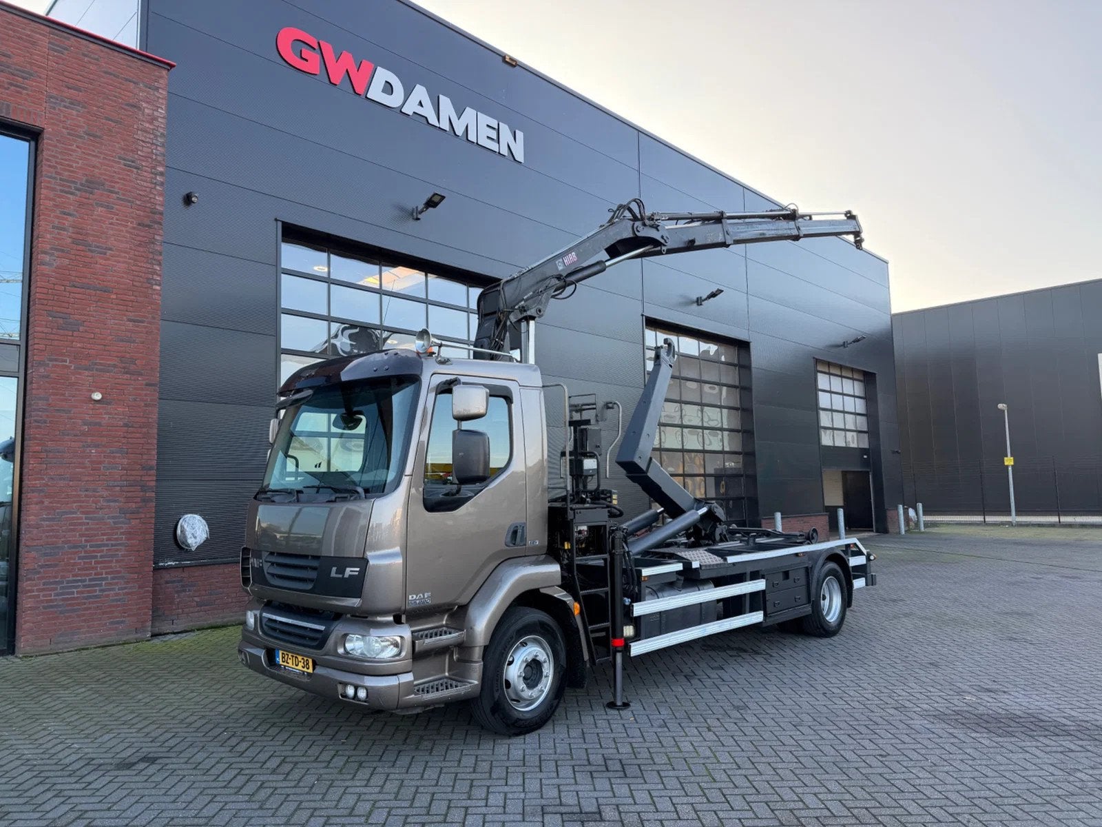 DAF LF 55.220 Haaksysteem / Kraan Euro 5 (bj 2012), Automaat, Euro 5, Achterwielaandrijving, Diesel