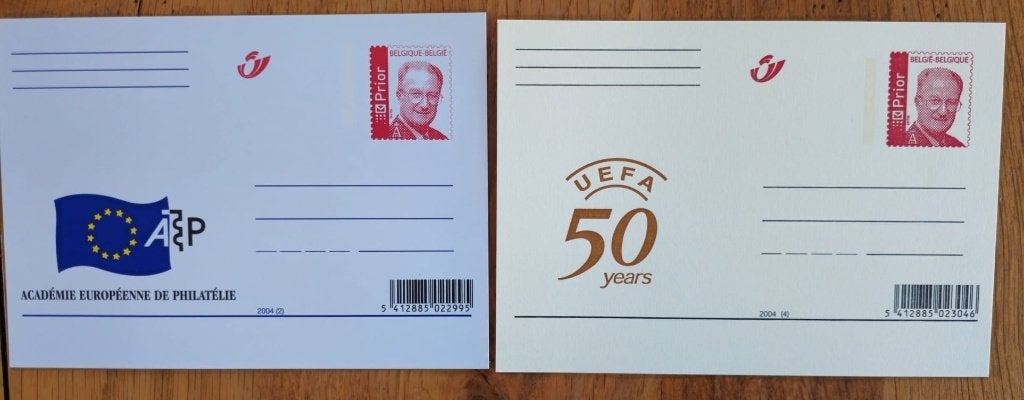 2004- ENTIER ACADEMIE ET 50ANS UEFA 50 ANS DE FOOT, Enlèvement ou Envoi