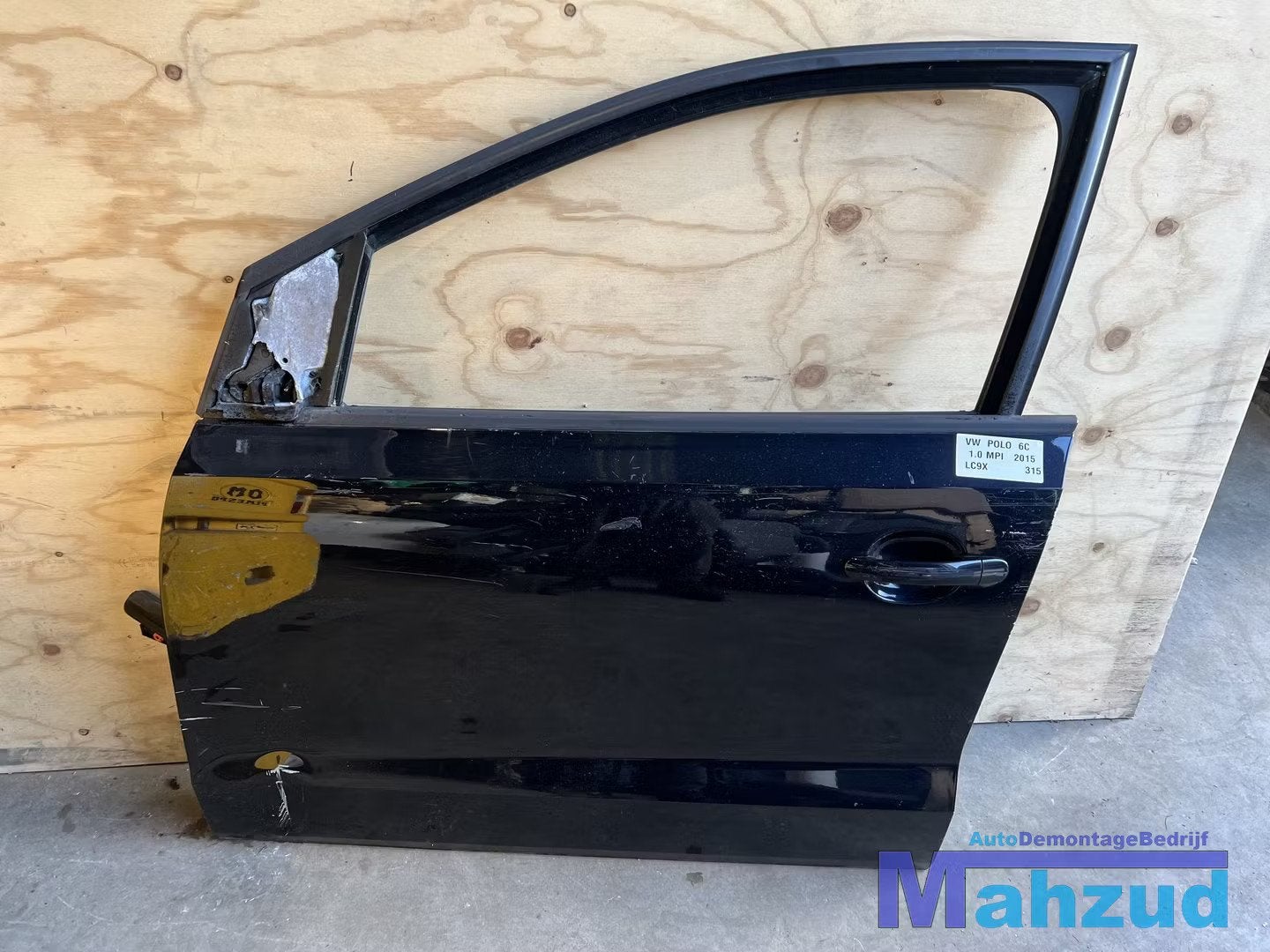 VW POLO 6C 6R Zwart LC9X Links voor deur portier 2009-2016, Volkswagen, Volkswagen AG, Vw@volkswagen.de, Utilisé