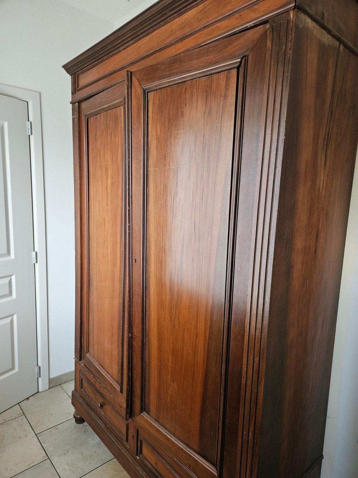 gratis houten kast, Enlèvement