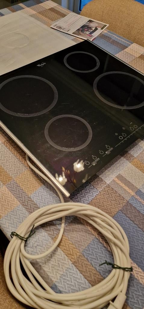 Inductieplaat meteen inpluggen en go., Elektronische apparatuur, Ophalen, Gebruikt, 4 kookzones, Inbouw