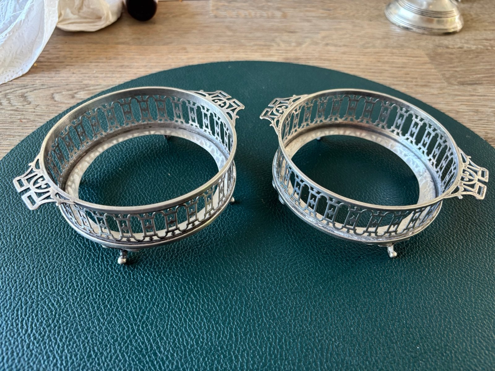 Antieke Tiffany & Co. Sterling Zilveren Houders Londen, 1911, Antiek en Kunst, Ophalen, Zilver