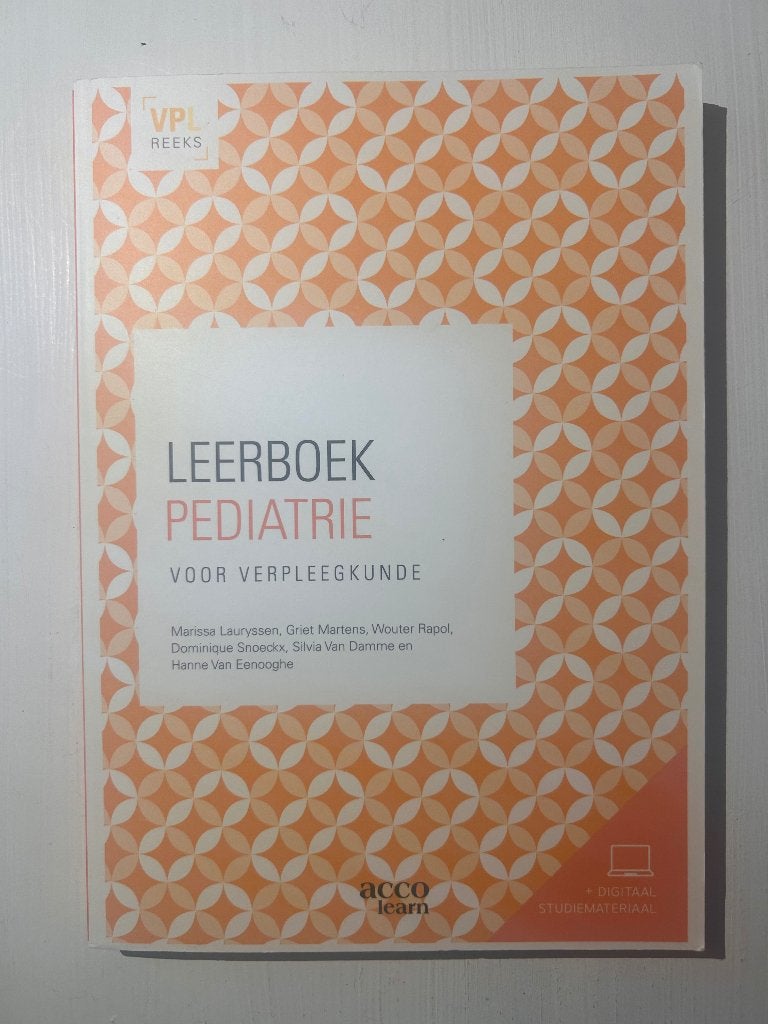 Boek ‘Leerboek in de pediatrie voor verpleegkundigen’, Boeken, Ophalen of Verzenden, Nieuw, Hogeschool, Acco