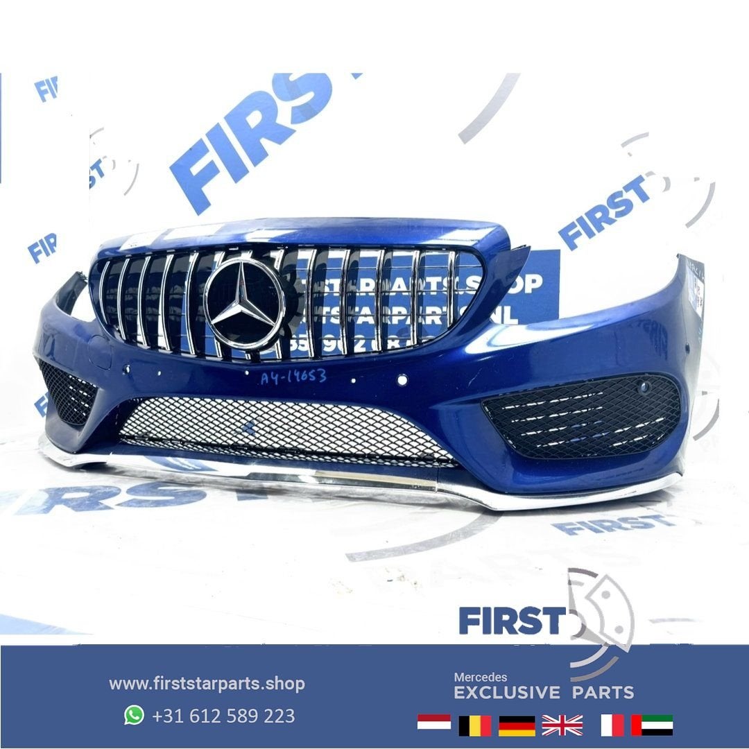 W205 BUMPER AMG COMPLEET C43 VOORBUMPER A2058850925 + GT GRI, Gebruikt, -, Voor, Ophalen of Verzenden