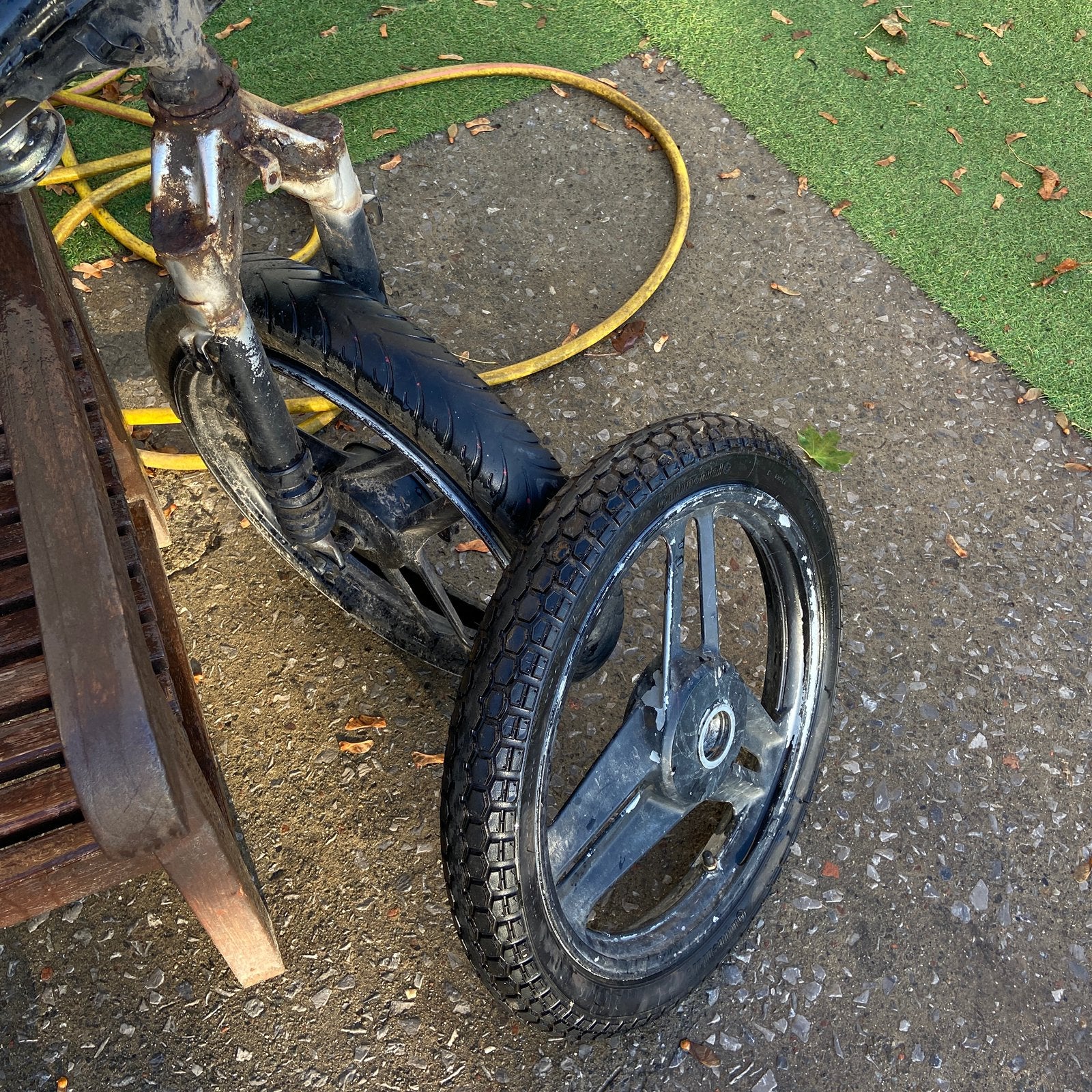 Wielen Honda wallaroo enkel de wielen, Ophalen