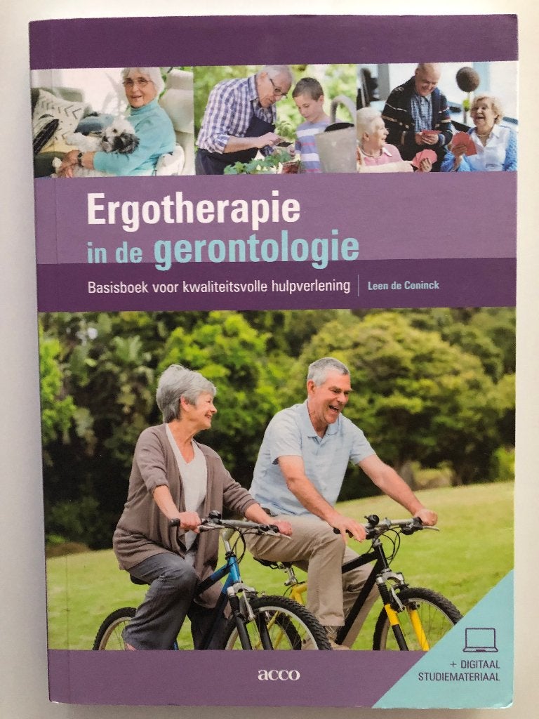 Ergotherapie in de gerontologie., Boeken, Studieboeken en Cursussen, Ophalen of Verzenden